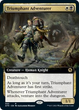 Image for Triumphant Adventurer (Extended Art) (390) (Adventures in the Forgotten Realms) - Magic: The Gathering