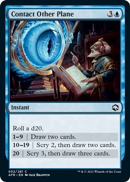 Image for Contact Other Plane (52) (Adventures in the Forgotten Realms) - Magic: The Gathering