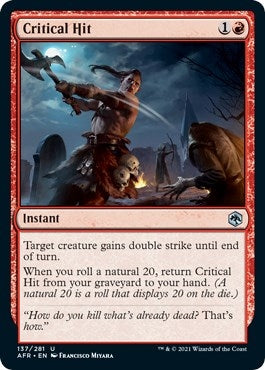 Image for Critical Hit (137) (Adventures in the Forgotten Realms) - Magic: The Gathering