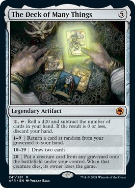 Image for The Deck of Many Things (241) (Adventures in the Forgotten Realms) - Magic: The Gathering