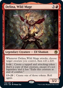 Image for Delina, Wild Mage (138) (Adventures in the Forgotten Realms) - Magic: The Gathering