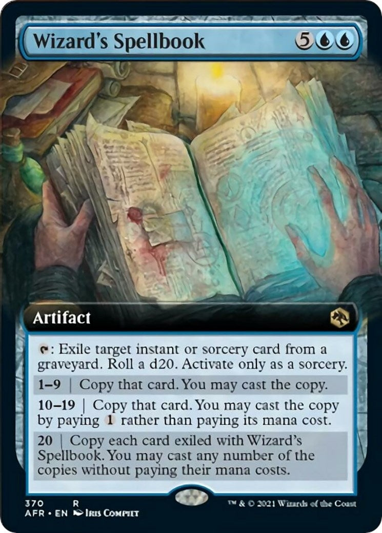 Image for Wizard's Spellbook (Extended Art) (370) (Adventures in the Forgotten Realms) - Magic: The Gathering
