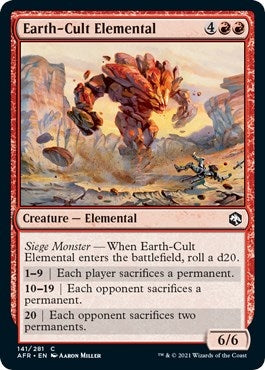 Image for Earth-Cult Elemental (141) (Adventures in the Forgotten Realms) - Magic: The Gathering