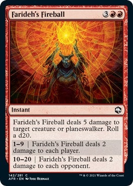 Image for Farideh's Fireball (142) (Adventures in the Forgotten Realms) - Magic: The Gathering