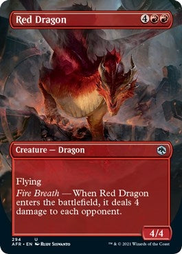 Image for Red Dragon (Borderless) (294) (Adventures in the Forgotten Realms) - Magic: The Gathering