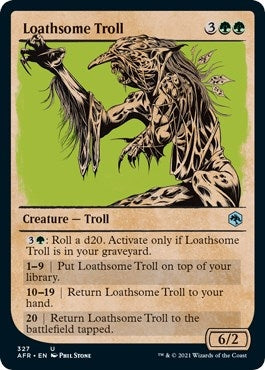Image for Loathsome Troll (Showcase) (327) (Adventures in the Forgotten Realms) - Magic: The Gathering