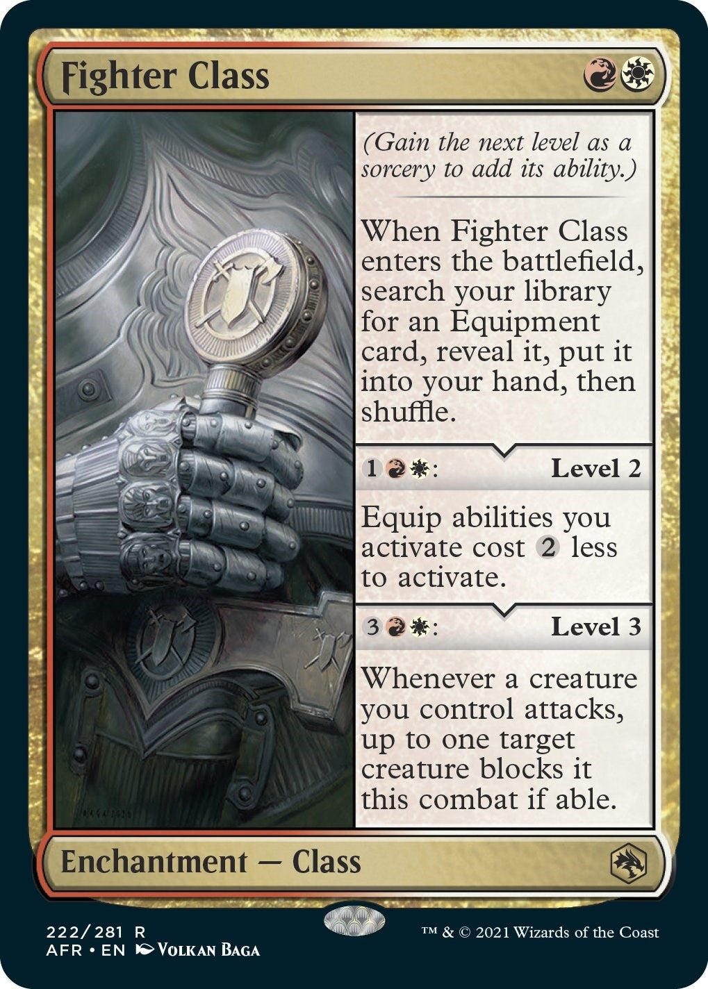 Image for Fighter Class (222) (Adventures in the Forgotten Realms) - Magic: The Gathering