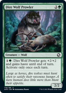 Image for Dire Wolf Prowler (179) (Adventures in the Forgotten Realms) - Magic: The Gathering