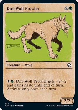 Image for Dire Wolf Prowler (Showcase) (325) (Adventures in the Forgotten Realms) - Magic: The Gathering