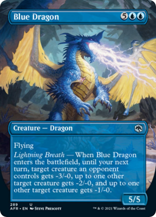 Image for Blue Dragon (Borderless) (289) (Adventures in the Forgotten Realms) - Magic: The Gathering
