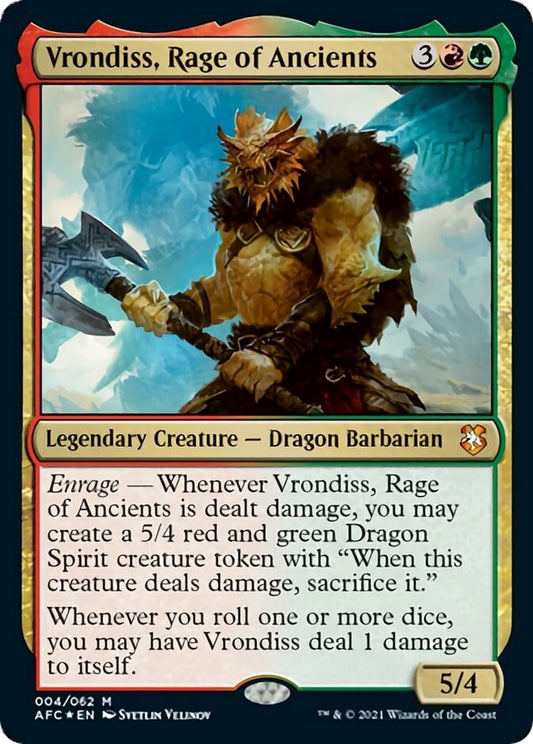 Image for Vrondiss, Rage of Ancients (4) (Commander: Adventures in the Forgotten Realms) - Magic: The Gathering
