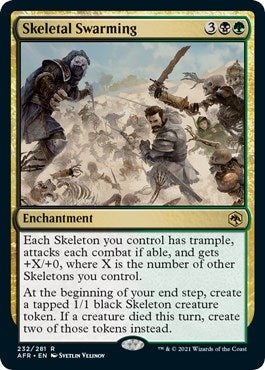 Image for Skeletal Swarming (232) (Adventures in the Forgotten Realms) - Magic: The Gathering