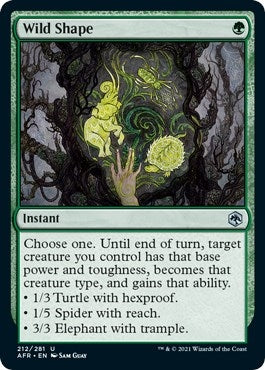 Image for Wild Shape (212) (Adventures in the Forgotten Realms) - Magic: The Gathering