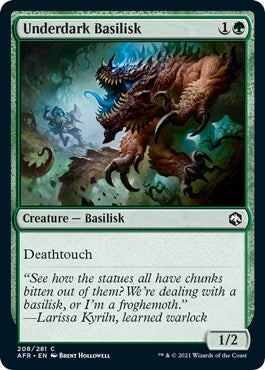 Image for Underdark Basilisk (208) (Adventures in the Forgotten Realms) - Magic: The Gathering