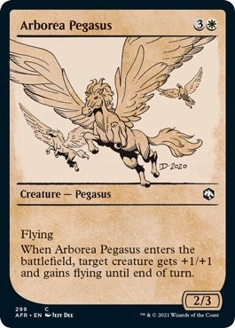 Image for Arborea Pegasus (Showcase) (299) (Adventures in the Forgotten Realms) - Magic: The Gathering