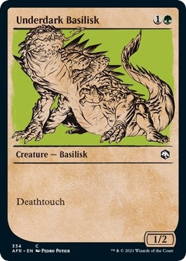 Image for Underdark Basilisk (Showcase) (334) (Adventures in the Forgotten Realms) - Magic: The Gathering