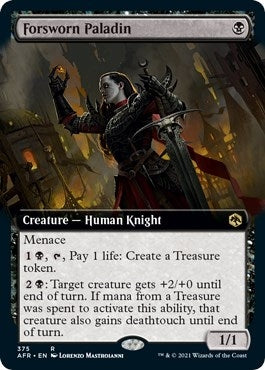 Image for Forsworn Paladin (Extended Art) (375) (Adventures in the Forgotten Realms) - Magic: The Gathering