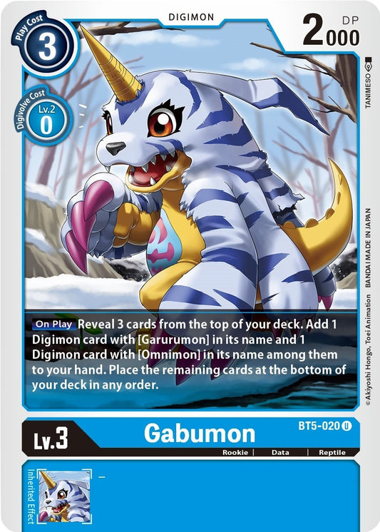 Image for Gabumon (BT5-020 U) (Battle of Omni) - Digimon Card Game