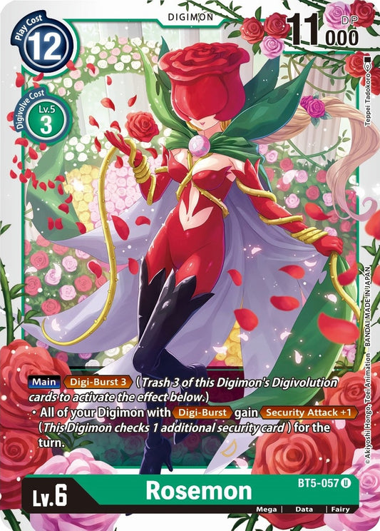 Image for Rosemon (BT5-057 U) (Battle of Omni) - Digimon Card Game
