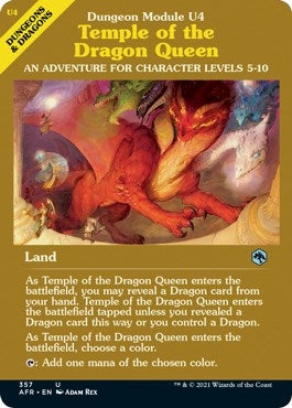 Image for Temple of the Dragon Queen (Dungeon Module) (357) (Adventures in the Forgotten Realms) - Magic: The Gathering