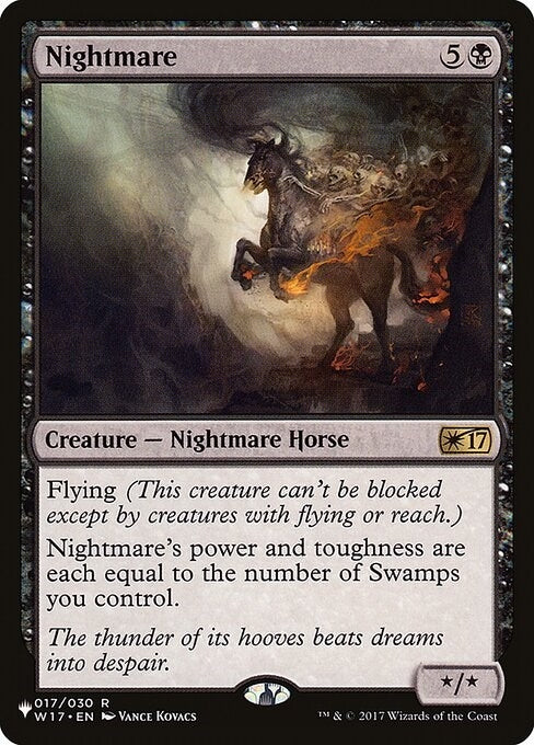 Image for Nightmare (017/030) (The List Reprints) - Magic: The Gathering