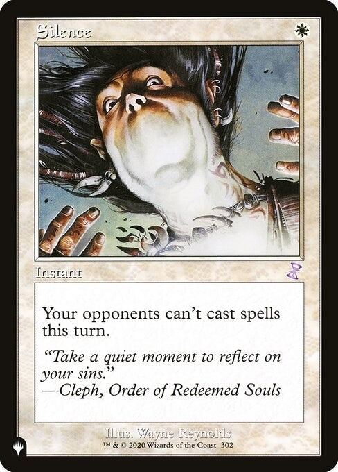 Image for Silence (302/289) (The List Reprints) - Magic: The Gathering