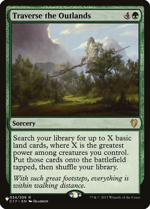 Image for Traverse the Outlands (034/309) (The List Reprints) - Magic: The Gathering