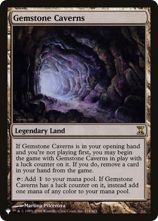 Image for Gemstone Caverns (274/301) (The List Reprints) - Magic: The Gathering