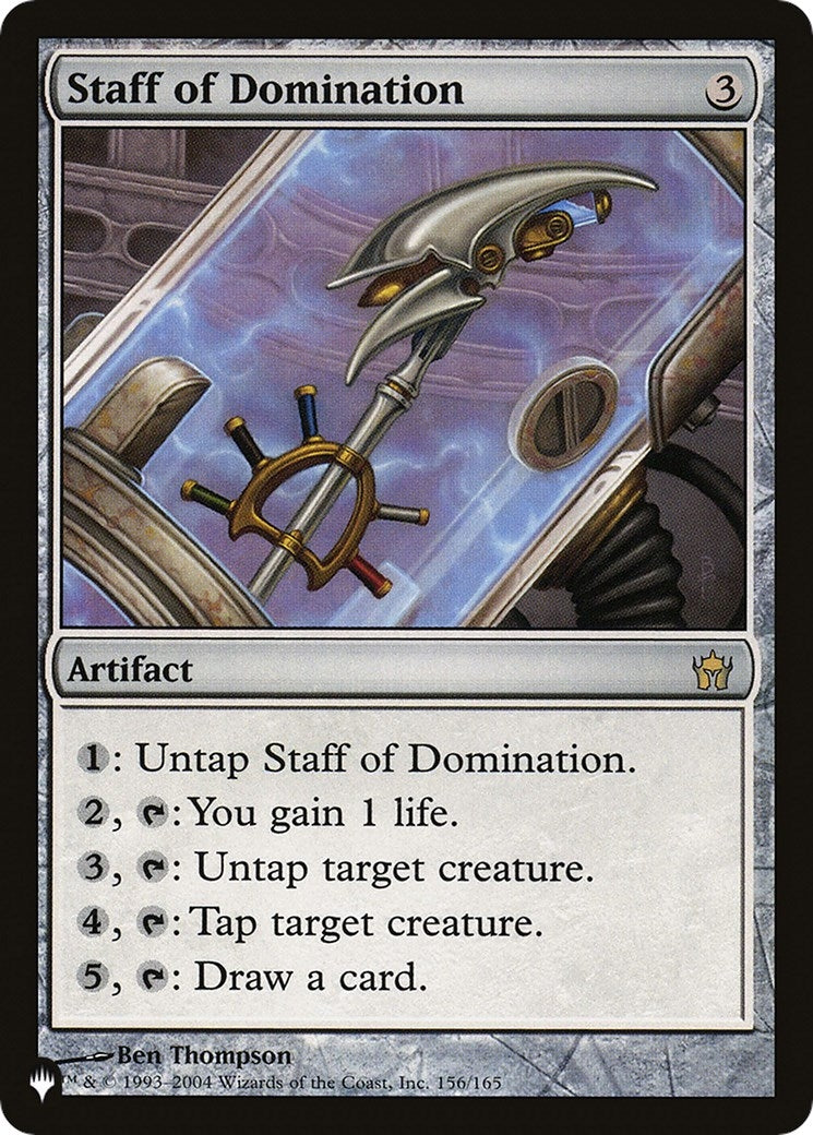 Image for Staff of Domination (156/165) (The List Reprints) - Magic: The Gathering