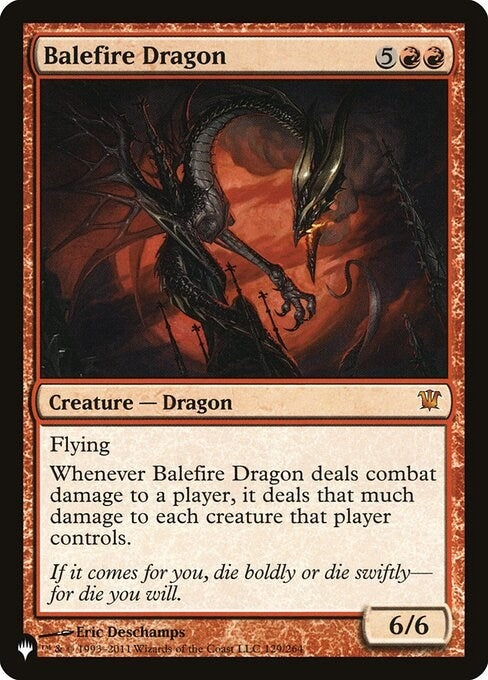 Image for Balefire Dragon (129/264) (The List Reprints) - Magic: The Gathering