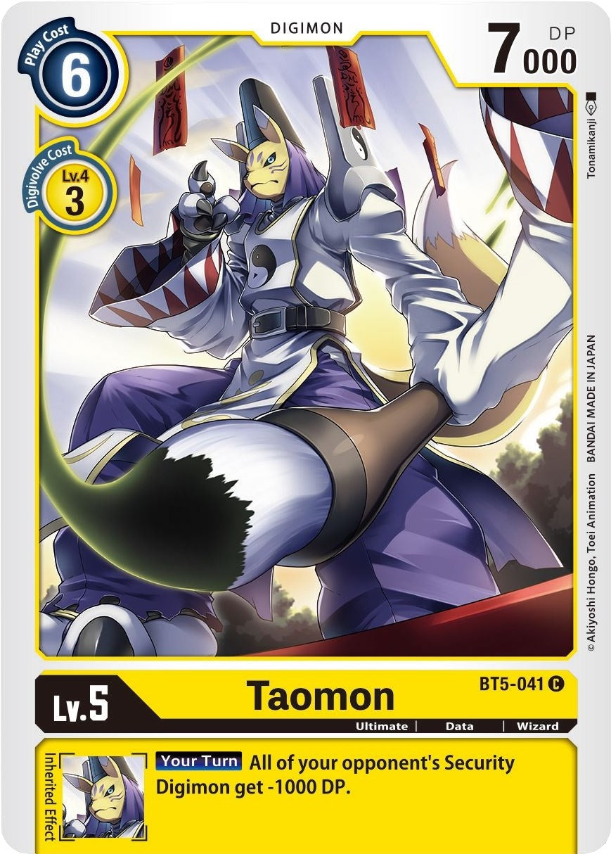Image for Taomon (BT5-041 C) (Battle of Omni) - Digimon Card Game