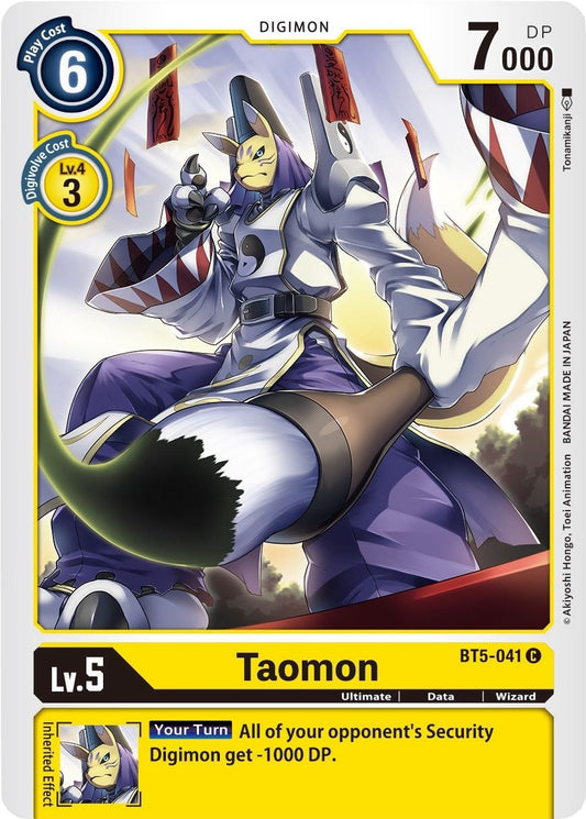 Image for Taomon (BT5-041 C) (Battle of Omni) - Digimon Card Game