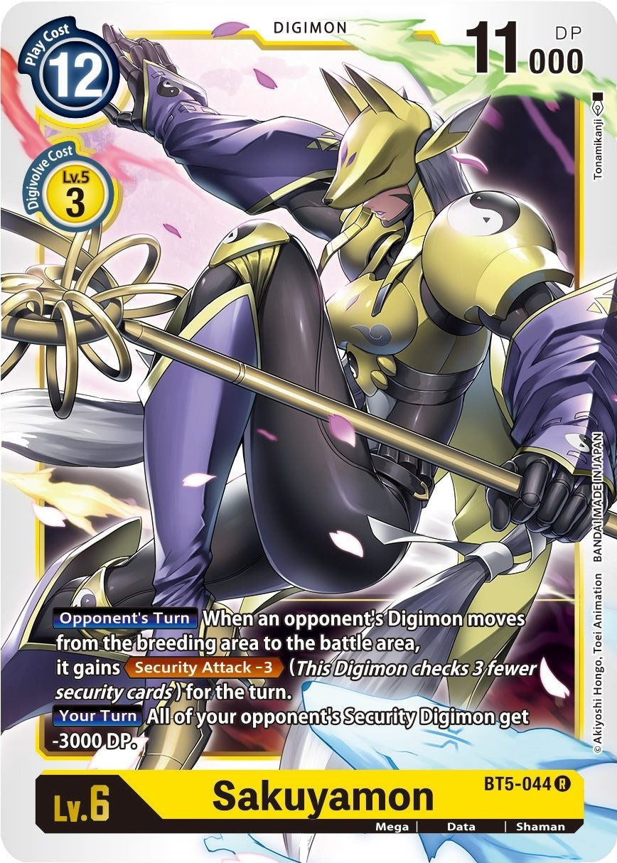 Image for Sakuyamon (BT5-044 R) (Battle of Omni) - Digimon Card Game