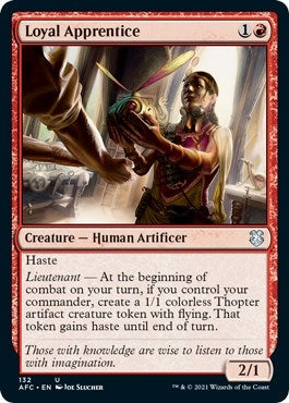 Image for Loyal Apprentice (132) (Commander: Adventures in the Forgotten Realms) - Magic: The Gathering