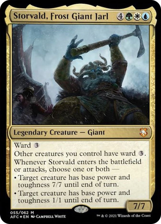 Image for Storvald, Frost Giant Jarl (55) (Commander: Adventures in the Forgotten Realms) - Magic: The Gathering