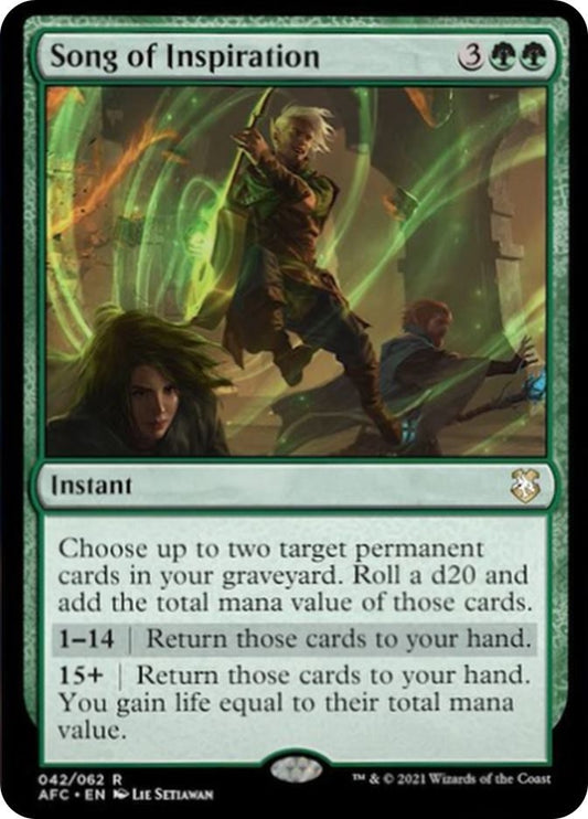Image for Song of Inspiration (42) (Commander: Adventures in the Forgotten Realms) - Magic: The Gathering