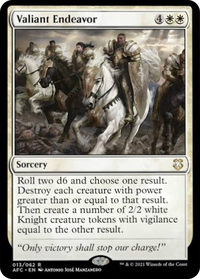 Image for Valiant Endeavor (13) (Commander: Adventures in the Forgotten Realms) - Magic: The Gathering