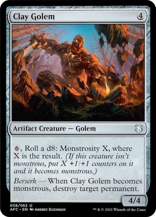 Image for Clay Golem (58) (Commander: Adventures in the Forgotten Realms) - Magic: The Gathering