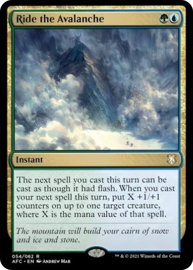 Image for Ride the Avalanche (54) (Commander: Adventures in the Forgotten Realms) - Magic: The Gathering