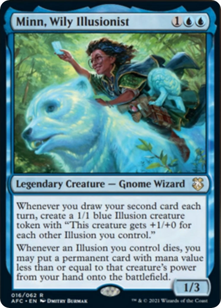 Image for Minn, Wily Illusionist (16) (Commander: Adventures in the Forgotten Realms) - Magic: The Gathering