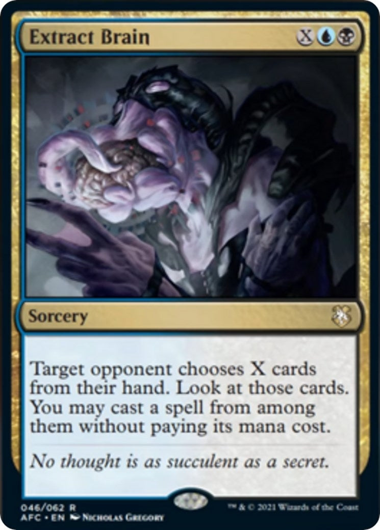 Image for Extract Brain (46) (Commander: Adventures in the Forgotten Realms) - Magic: The Gathering