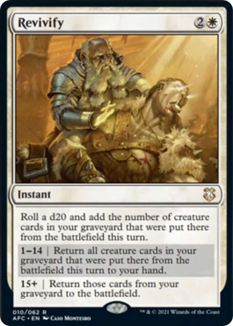 Image for Revivify (10) (Commander: Adventures in the Forgotten Realms) - Magic: The Gathering