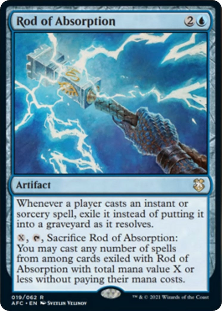 Image for Rod of Absorption (19) (Commander: Adventures in the Forgotten Realms) - Magic: The Gathering