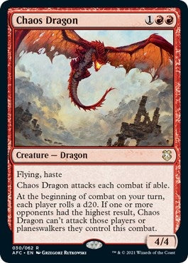 Image for Chaos Dragon (30) (Commander: Adventures in the Forgotten Realms) - Magic: The Gathering