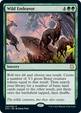 Image for Wild Endeavor (43) (Commander: Adventures in the Forgotten Realms) - Magic: The Gathering