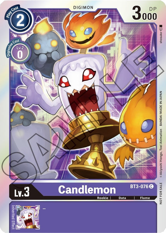 Image for Candlemon - BT3-076 (Event Pack 1) (BT3-076 C) (Release Special Booster 1.0) - Digimon Card Game
