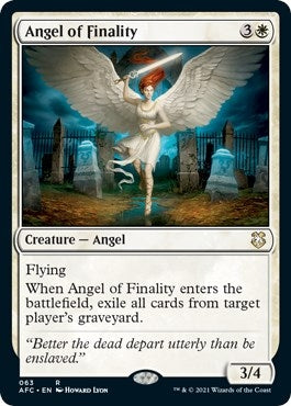 Image for Angel of Finality (63) (Commander: Adventures in the Forgotten Realms) - Magic: The Gathering