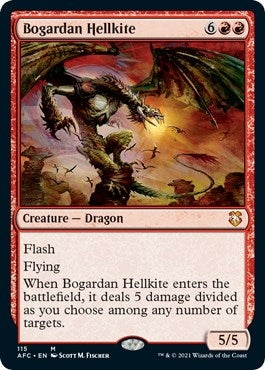 Image for Bogardan Hellkite (115) (Commander: Adventures in the Forgotten Realms) - Magic: The Gathering