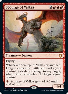 Image for Scourge of Valkas (137) (Commander: Adventures in the Forgotten Realms) - Magic: The Gathering
