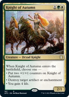 Image for Knight of Autumn (187) (Commander: Adventures in the Forgotten Realms) - Magic: The Gathering